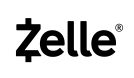 Zelle Black Badge White Background
