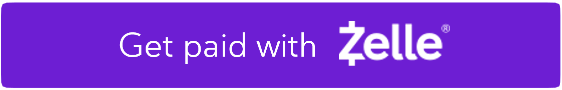 Get paid with Zelle badge