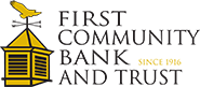 First Community Bank and Trust logo