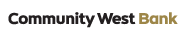 Community West Bank logo