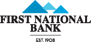 FIRST NATIONAL BANK logo