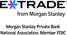 E*TRADE: Invest. Trade. Save. logo